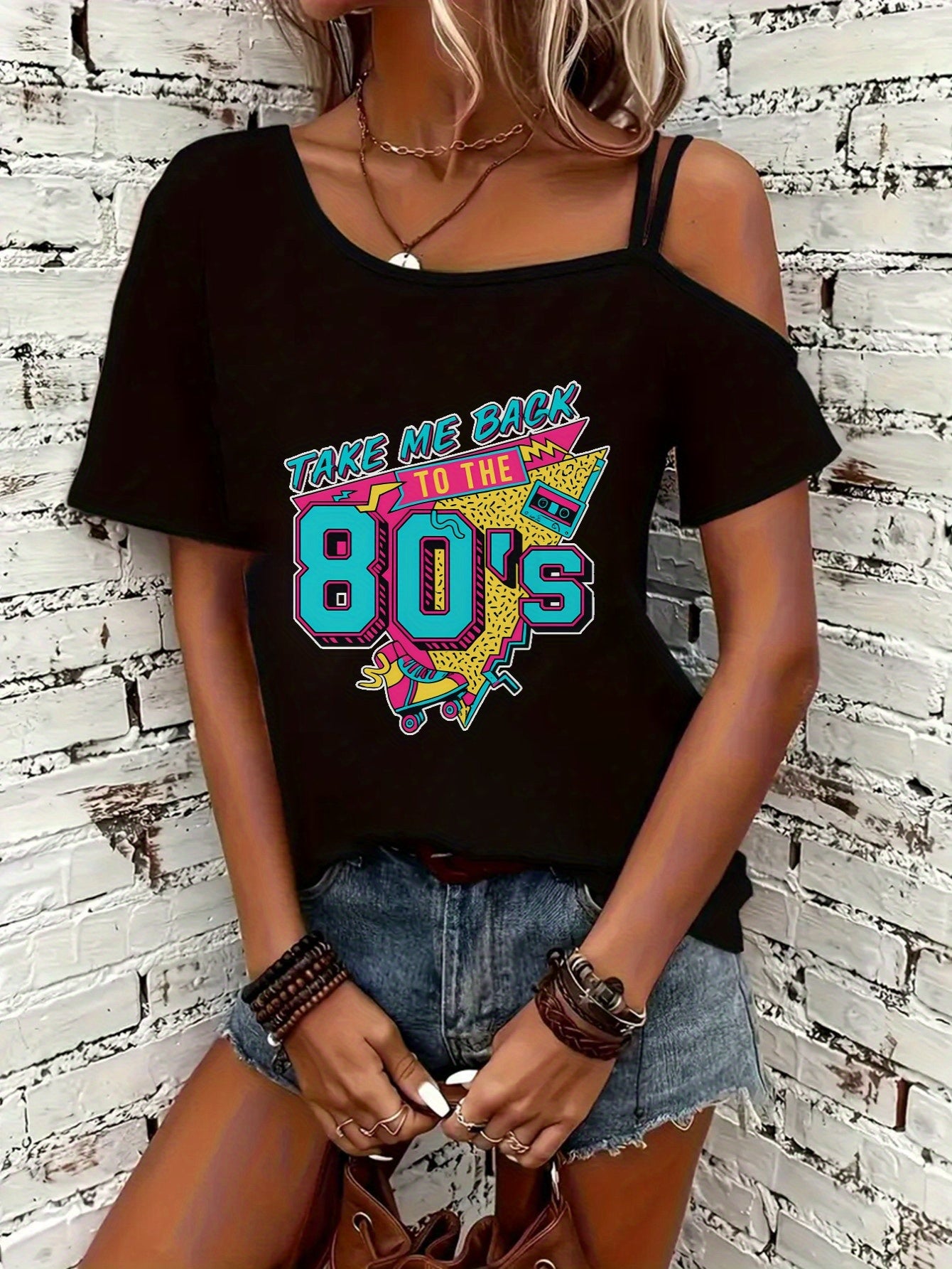 80’s Girl Retro Throwback Tee